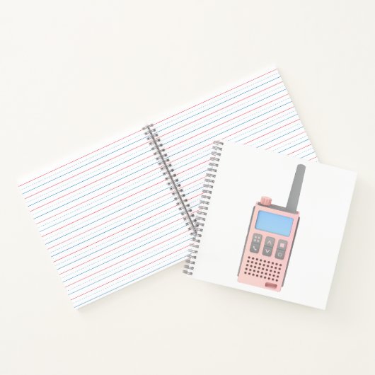 Schets van moderne walkie talkie notitieboek (Binnen)