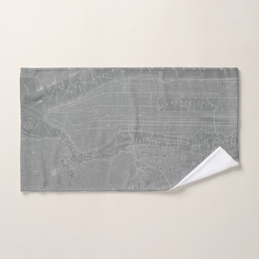 Schets van New York City Map Bad Handdoek (Handdoek)
