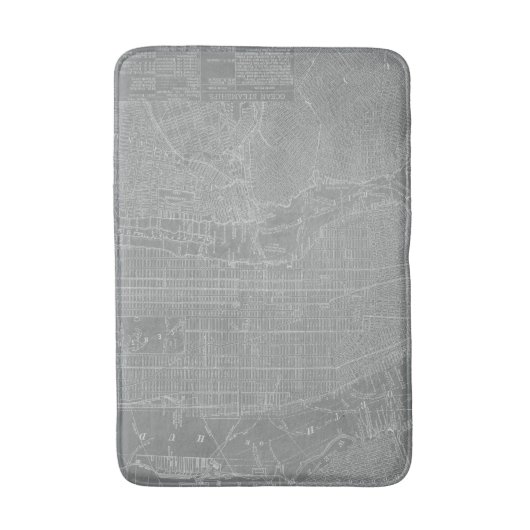 Schets van New York City Map Badmat (Voorkant Verticaal)