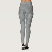 Schets van New York City Map Leggings (Achterkant)