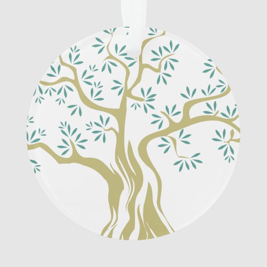 Schets van olijfbomen ornament (achterkant)