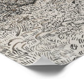 schets van olijfbomen poster (Hoek)