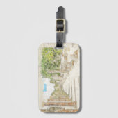 Schets van puinhopen in het Oude Olympia, Elis, Gr Bagagelabel (Voorkant (verticaal))