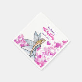 Schets van roze harten Sneeuwkoningin mode Servet (Hoek)