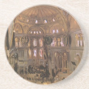Schets van Santa Sophia door John Singer Sargent Zandsteen Onderzetter