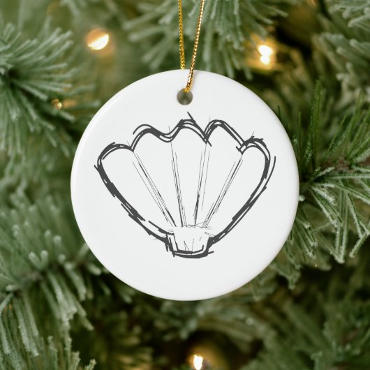 Schets van schelpen keramisch ornament (Boom)