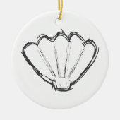 Schets van schelpen keramisch ornament (Voorkant)