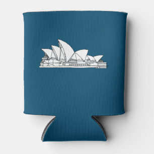 Schets van Sydney Opera House Australia Blikjeskoeler
