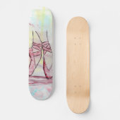 Schets van Waterverf met hand getrokken schoeisel  Skateboard (Voorkant)