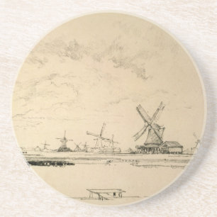 Schets van Windmolens onderzetter