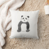 Schets van zwarte en witte panda kussen (Deken)