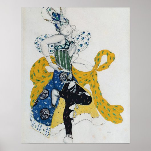 Schets voor het ballet "La Peri" van Paul Dukas Poster (Voorkant)