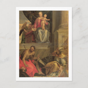 Schets voor het Bevilacqua Altarpart Briefkaart