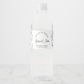 Schets Zelfgemaakte Abrikozenjam Wrap-around Label Waterfles Etiket (Voorkant)