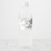 Schets Zelfgemaakte Granaatappel Jam Wrap-around L Waterfles Etiket (Achterkant)