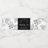 Schets Zelfgemaakte Raspberry Jam Wrap-around Labe Waterfles Etiket (Enkel label)