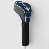 Schetsanker Bootnaam Aangepast Golfheadcover (Schuin)