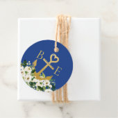 Schetsanker met hartmonogram bedankjes labels (In situ)