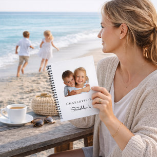 Schetsboek aangepaste foto kids kinderen notitieboek
