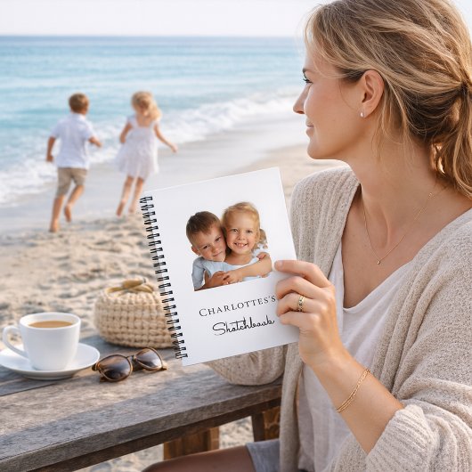 Schetsboek aangepaste foto kinder kinderen notitieboek
