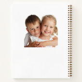 Schetsboek aangepaste foto kinderen kinderen typog notitieboek (Achterkant)
