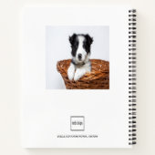 Schetsboek aangepaste hond huisdier foto notitieboek (Achterkant)