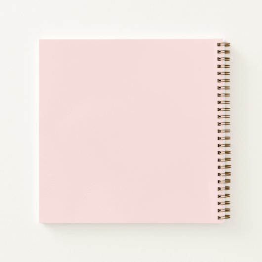 Schetsboek blush roze boog notitieboek (Achterkant)