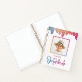 Schetsboek Foto Kinderen Kinderen Typografie Notitieboek (Binnen)