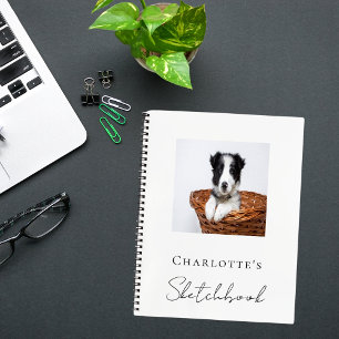 Schetsboek hond huisdier foto notitieboek