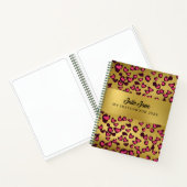 Schetsboek luipaard patroon smaragd roze gouden no notitieboek (Binnen)