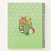 Schetsboek met Moppige Dieren Notitieboek (Achterkant)