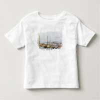 Schetsen en ochtendnevel in Southwest Harbor,