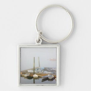 Schetsen en ochtendnevel in Southwest Harbor, Sleutelhanger