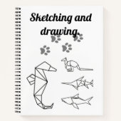 Schetsen en tekenen. notitieboek (Voorkant)