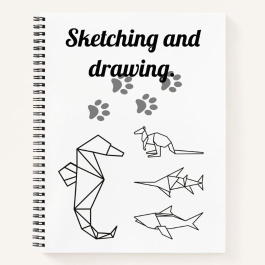 Schetsen en tekenen. notitieboek (Voorkant)