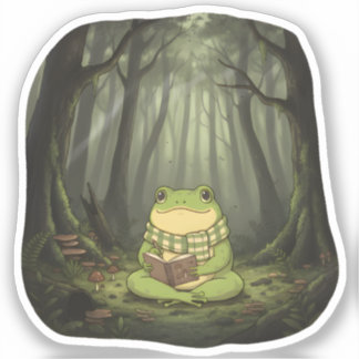 Schetsen in de stille bossen sticker