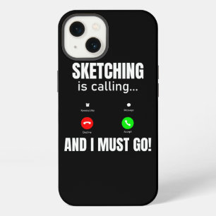 Schetsen is bellen en ik moet gaan iPhone 13 hoesje