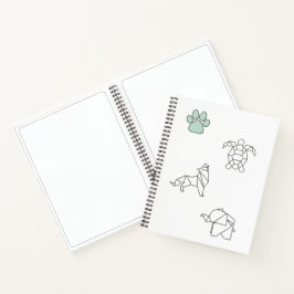 Schetsen van creatieve dieren notitieboek