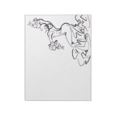 Schetsen van de Flamenco-danser Notitieblok (Gedraaid)