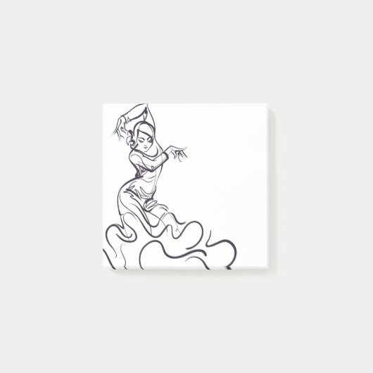 Schetsen van de Flamenco-danser Post-it® Notes (Voorkant)