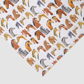 Schetsen van paarden tissuepapier (Detail)