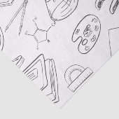 schetsen van wetenschappers tissuepapier (Detail)