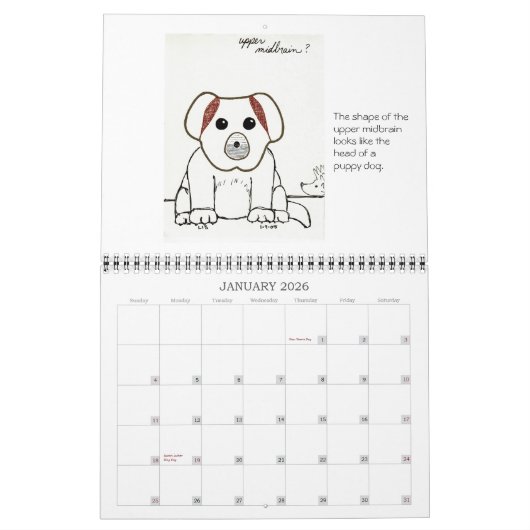 Schetsen voor medische scholen 2007 kalender (Jan 2026)