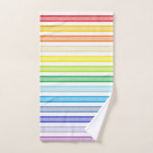 Schetsende stripes brederspectrum regenboog bad handdoek (Handdoek)