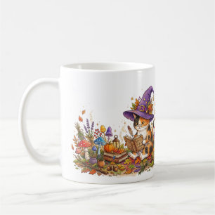 Schetsheks Kat Ontcijferende Spreuken - Magisch Bo Koffiemok