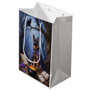 Schetsmatige Halloween-schildering van Belgische M Medium Cadeauzakje
