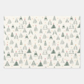 Schetste Boho Trees Holiday Wrapping Paper (Voorkant 2)