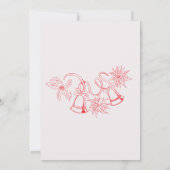 Schetste rode kerstfeest kaart (Achterkant)