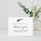 Schetste wenkbrauw microblading dank u korting briefkaart (Staand voorkant)
