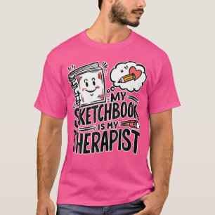 Schetstherapie Schetsboek Tekenen T-shirt